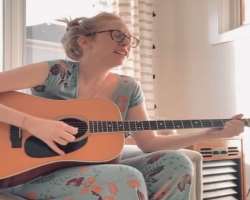 She can also sing and play guitar.